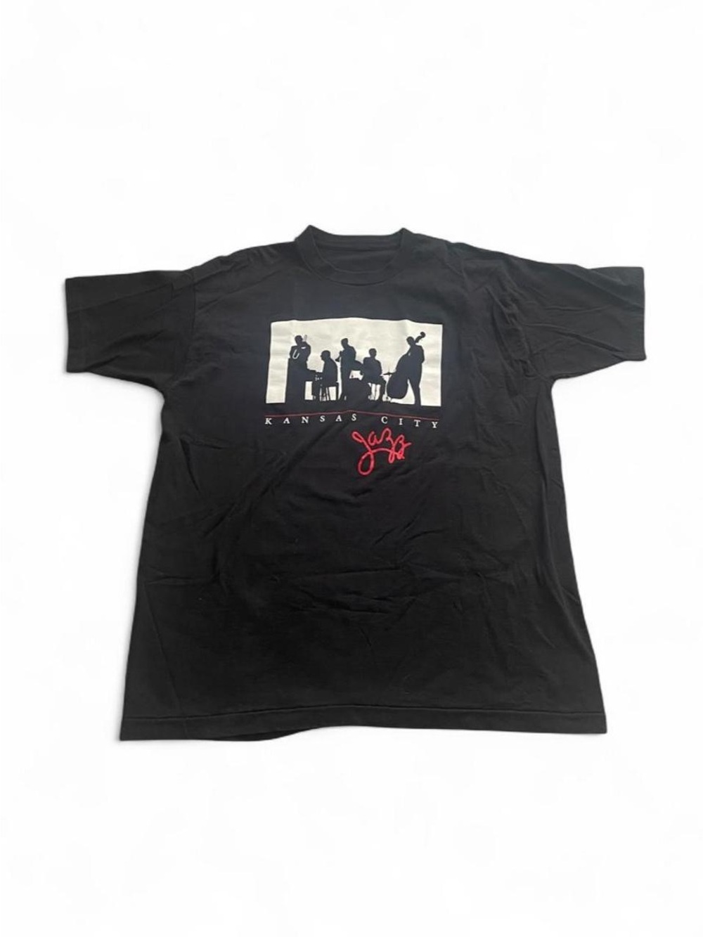 Vintage 1994 "The Notables" My Kind Of Music Jazz Tour Shirt XL Black 23x30